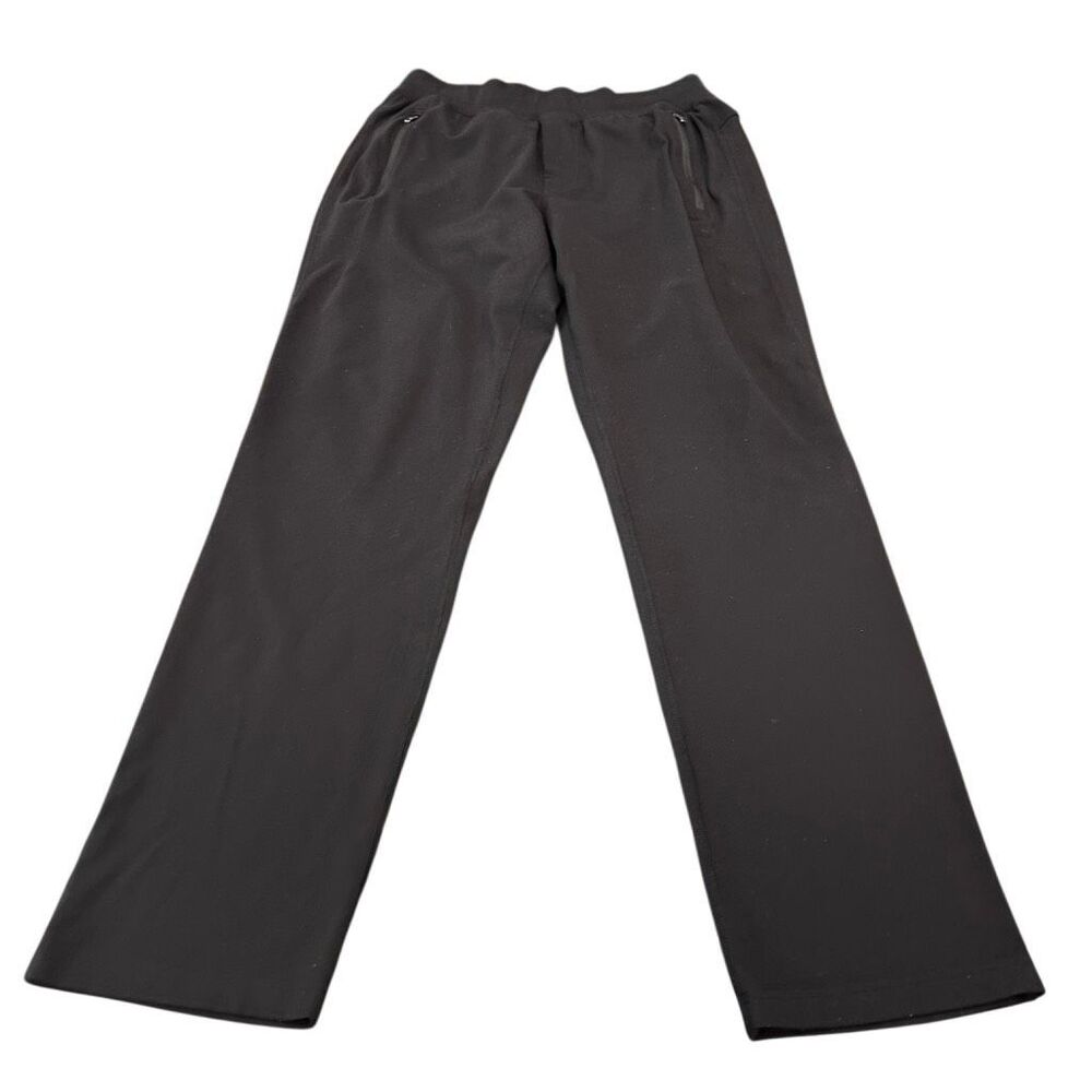 Lululemon Womens Elastic Waist Wide Leg Luxtreme Woven Travel Pants Black Medium